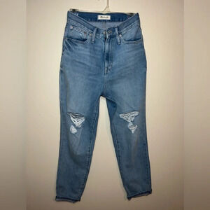 Madewell Ripped High-waist Mom Jeans